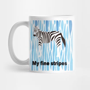 fine stripes,zebra Mug